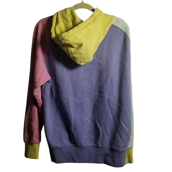 Teddy Fresh Men's Color Block Cotton Punk Hoodie Sz M - Picture 2 of 7